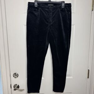 Banana Republic Black Velvet Wide Leg Pants